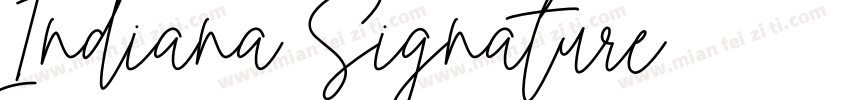 Indiana Signature字体转换